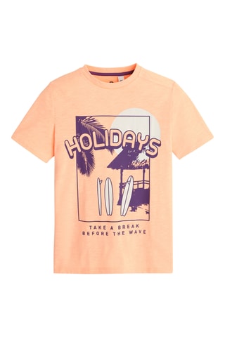 T-shirt - Saumon - Okaïdi