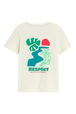 T-shirt - Blanc - Okaïdi