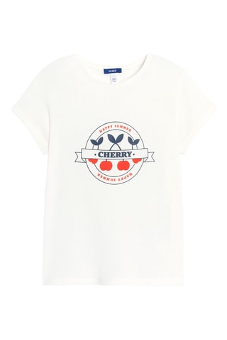 T-shirt - Blanc - Okaïdi