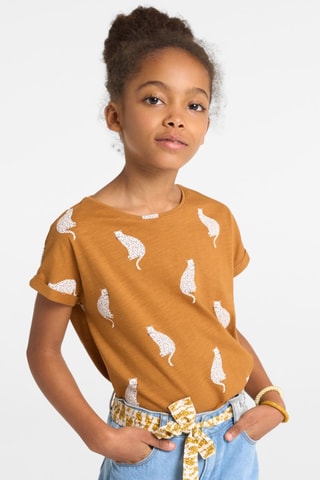 T-shirt - Marron - Okaïdi
