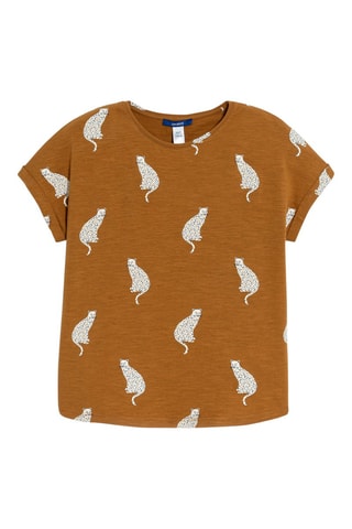 T-shirt - Marron - Okaïdi
