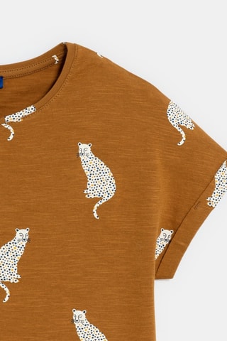 T-shirt - Marron - Okaïdi