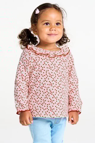 Blouse - Rouge et blanc - Obaïbi