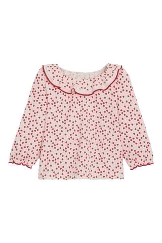 Blouse - Rouge et blanc - Obaïbi