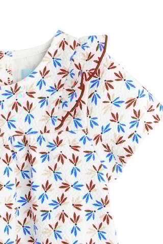 Blouse Blanc et bordeaux - Obaïbi