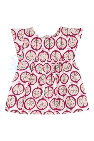 Blouse - Blanc et fuchsia - Absorba