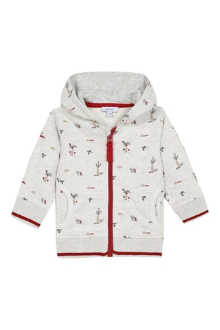 Sweat à capuche - Gris clair chiné - Absorba