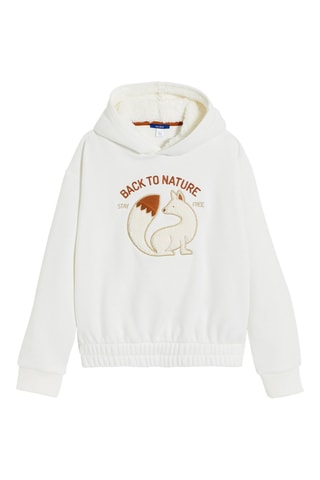 Sweat à capuche - Blanc - Okaïdi