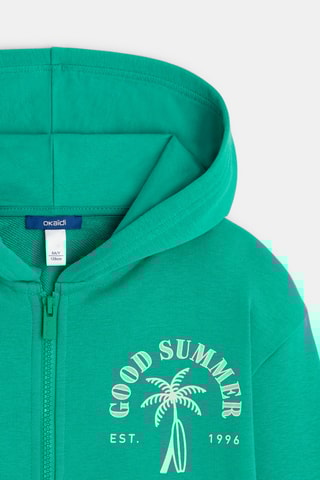 Sweat à capuche - Vert - Okaïdi