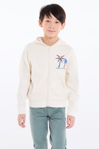 Sweat à capuche - Beige clair - Okaïdi