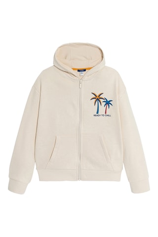 Sweat à capuche - Beige clair - Okaïdi