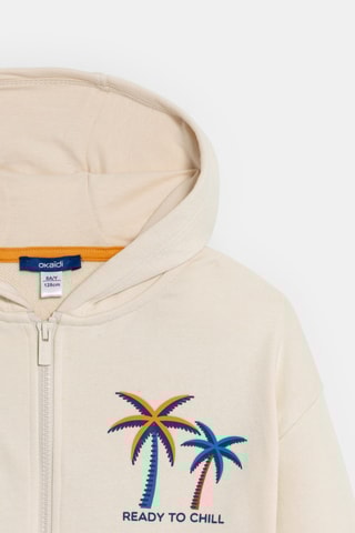 Sweat à capuche - Beige clair - Okaïdi