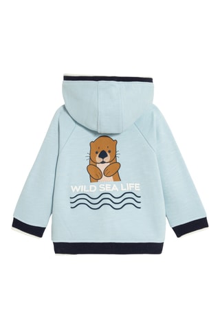 Sweat à capuche - Bleu - Obaïbi