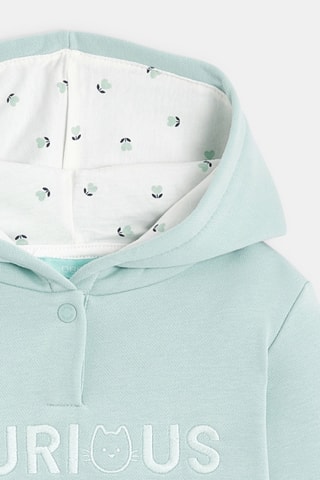 Sweat à capuche - Vert d'eau - Obaïbi
