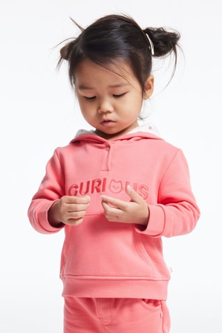 Sweat à capuche - Corail - Obaïbi