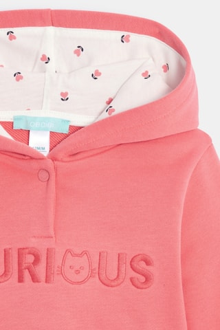 Sweat à capuche - Corail - Obaïbi
