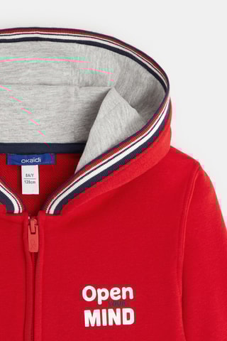 Sweat à capuche - Rouge - Okaïdi