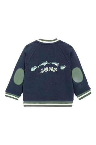 Sweat en velours - Bleu marine - Obaïbi