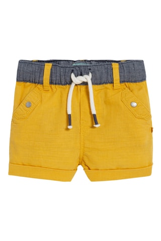 Short en lin - Jaune - Obaïbi