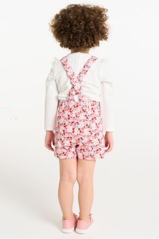 Salopette-short - Rose poudré - Obaïbi