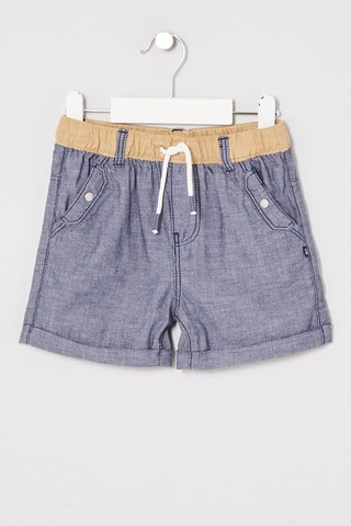 Short jean et en lin Bleu clair - Obaïbi