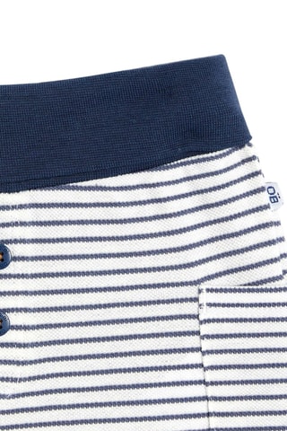 2 shorts Bleu marine et blanc - Obaïbi