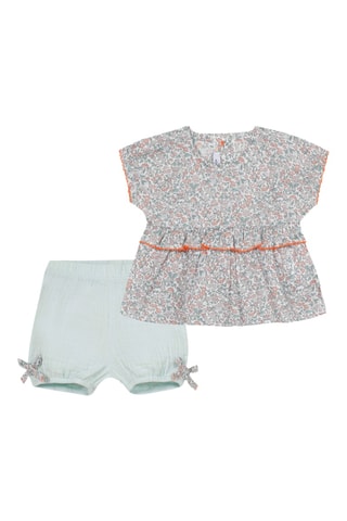T-shirt et bloomer - Vert d’eau - Catimini