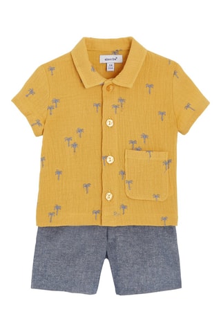 Chemise et short - Jaune et bleu - Absorba