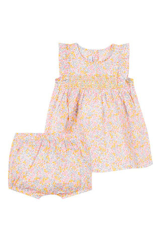 Robe et short - Rose et jaune - Absorba