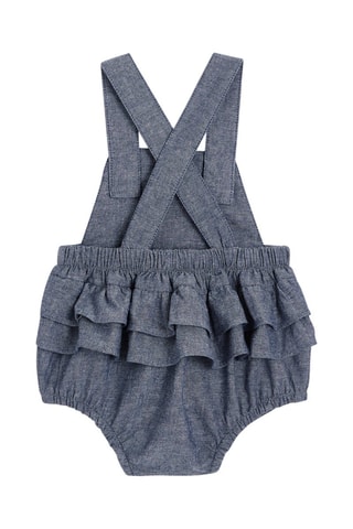 Chemise et salopette - Bleu et blanc - Absorba