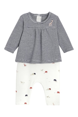T-shirt et jogging - Bleu et blanc - Absorba