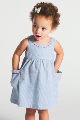 Robe et bloomer Blanc et ciel - Obaïbi