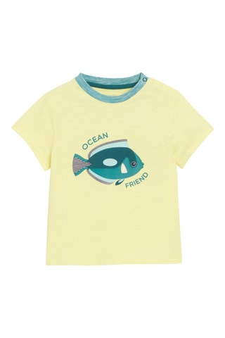 T-shirt et short - Vert et jaune - Obaïbi