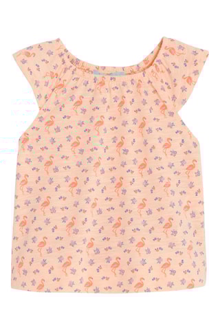 Blouse et short - Saumon et corail - Obaïbi