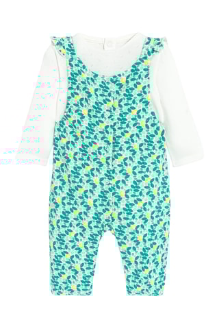 Body et combinaison - Blanc et turquoise - Obaïbi