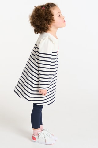 Robe et legging - Blanc et bleu marine - Obaïbi