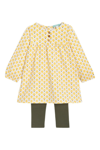 Robe et legging - Jaune et kaki - Obaïbi