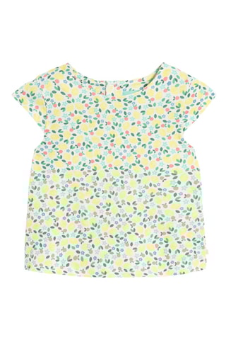 T-shirt et salopette - Jaune et vert d’eau - Obaïbi