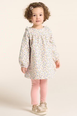 Robe et legging - Blanc et rose - Obaïbi