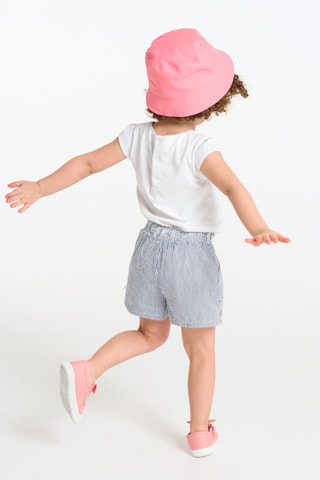 T-shirt et short - Blanc et bleu - Obaïbi
