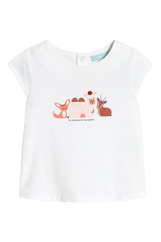 T-shirt et short - Blanc et bleu - Obaïbi