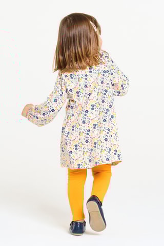 Robe et legging - Blanc et moutarde - Obaïbi