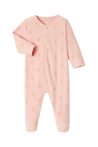 Grenouillère en velours - Rose - Absorba