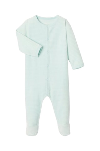 Grenouillère en velours - Bleu clair - Absorba