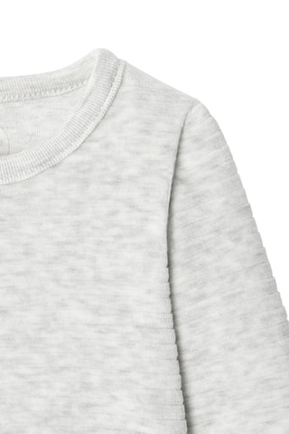 Grenouillère en velours - Gris clair chiné - Absorba