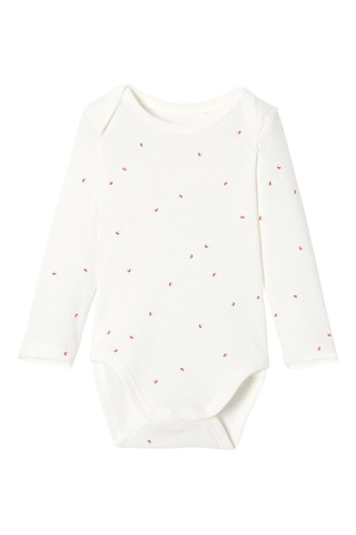 3 bodys - Rose poudré et blanc - Absorba