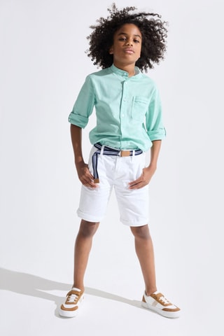 Chemise en lin - Vert clair - Okaïdi