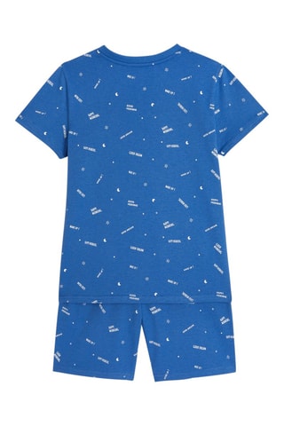 Pyjama Bleu cobalt et blanc - Okaïdi