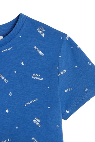 Pyjama Bleu cobalt et blanc - Okaïdi