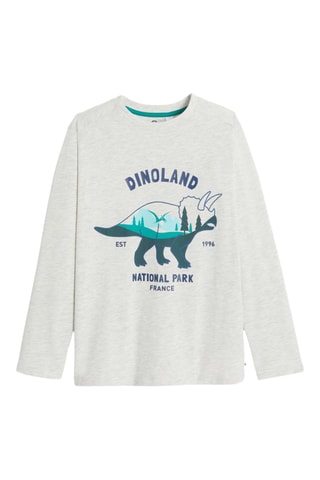 T-shirt - Gris clair chiné - Okaïdi